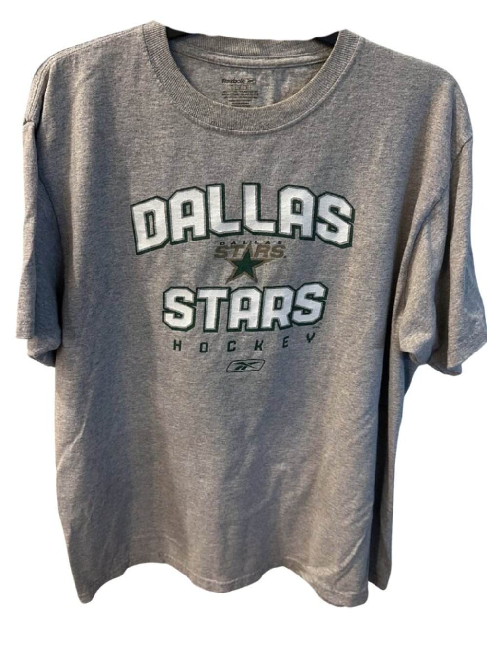 Vintage Dallas Stars Reebok Gray T-Shirt (Size Large)